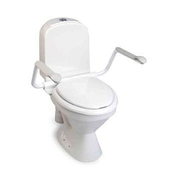 Toalettarmstöd med sits