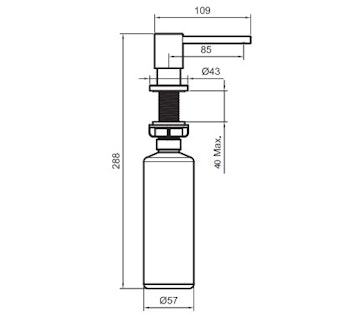 Primy Steel Clean Dispenser
