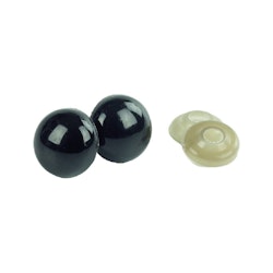 Säkerhetsögon svart 10 mm ett par