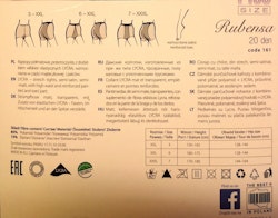 Rubensa 20 den Gabriella strumpbyxa 3XXL short