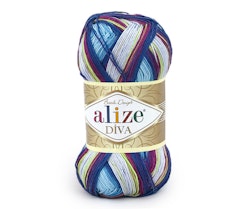 Diva Batik Alize 100g virkgarn