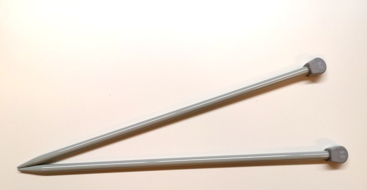 Ett par stickor av alu 35 cm 5,50-9,00 mm