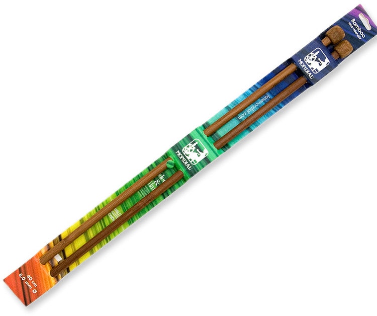 Jumperstickor av bambu 40 cm längd Mondial 5,50-10,0 mm