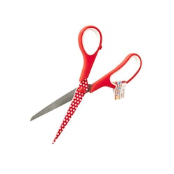 Röd Sax 21,5 cm prickig