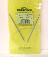 Rundstickor Alu 40 cm SKC 2,00-4,50 mm