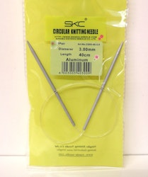 Rundstickor Alu 40 cm SKC 2,00-4,50 mm