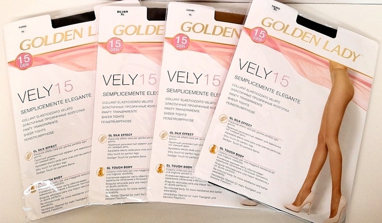 Vely 15 den Golden Lady strumpbyxa 5/XL