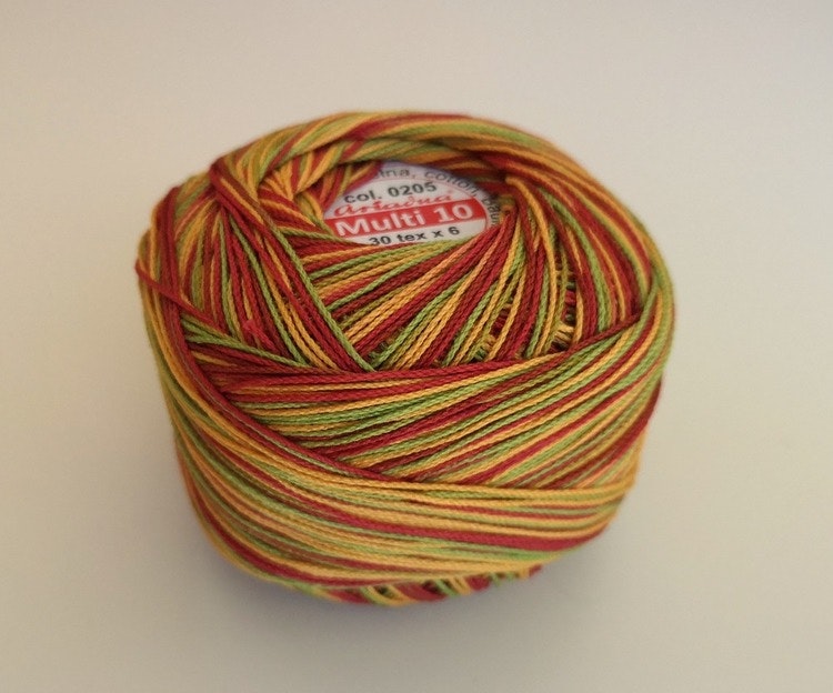 Multi 10 Ariadna merceriserat bomull 50g/280m virkgarn nr 10
