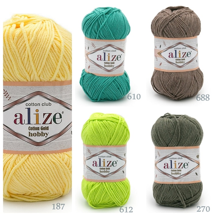 cotton gold alize bomull garn