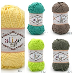 Cotton Gold Hobby Alize bomullsgarn 50g/165m