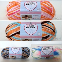 Soft Baby Steps 100g Red Heart Mix