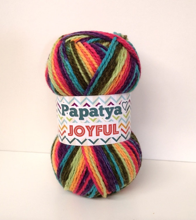 Papatya Joyful ull/akryl 100g Kamgarn