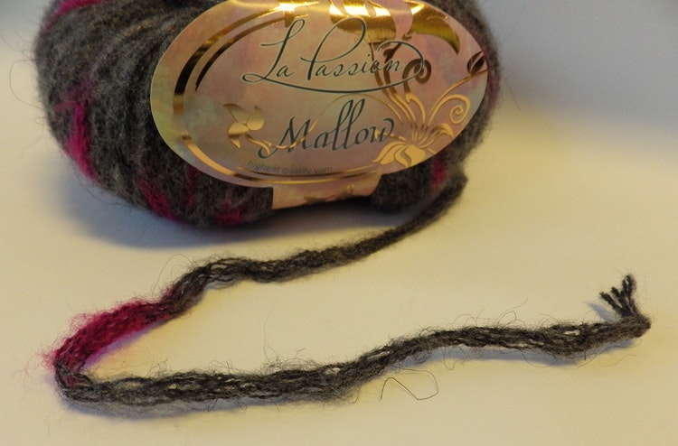 Mallow tjockt garn med mohair La Passion