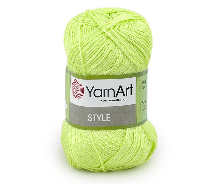 Style YarnArt bomull/viskos garn med lyster 50g