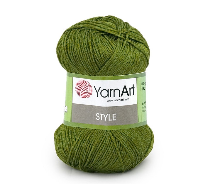 Style YarnArt bomull/viskos garn med lyster 50g