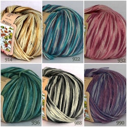 Witico ull/akryl garn melerad Silke 50g
