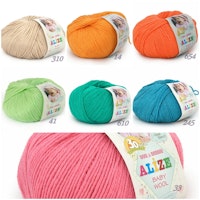Baby Wool Alize blandgarn med ull och bambu