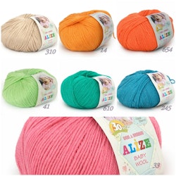 Baby Wool Alize blandgarn med ull och bambu