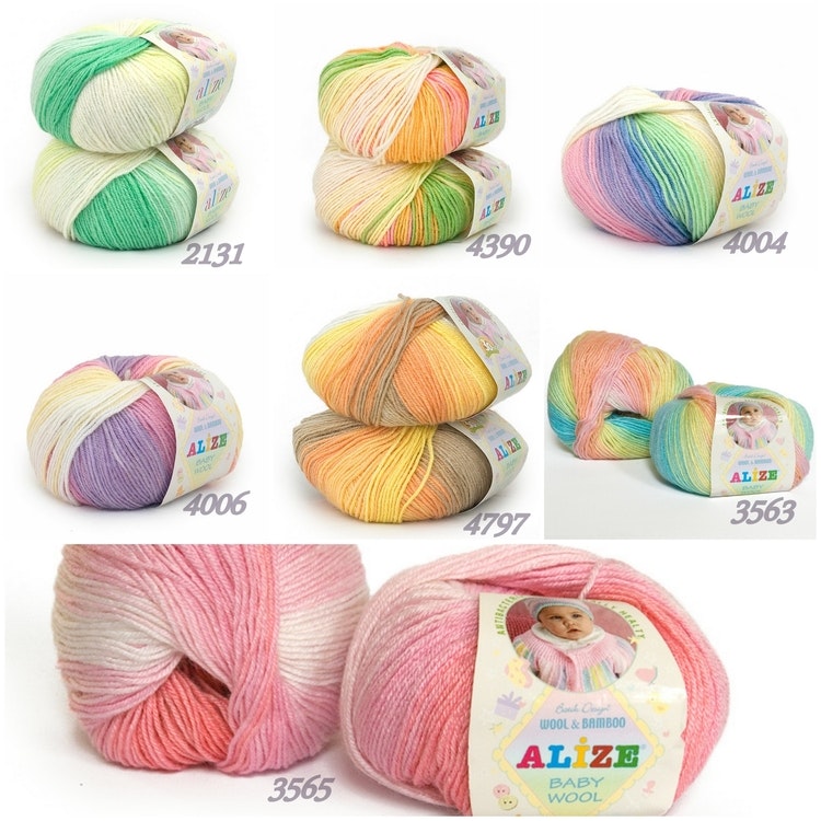 Baby Wool Batik Alize blandgarn med ull och bambu