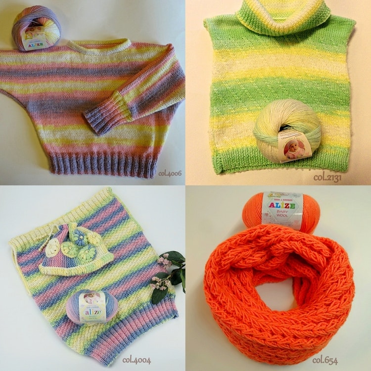 Baby Wool Batik Alize blandgarn med ull och bambu
