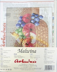 Broderikit tavla med moulinégarn från Ariadna Frukter