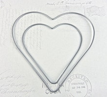 Metallring Hjärta Silver Ø28cm Knorr Prandell