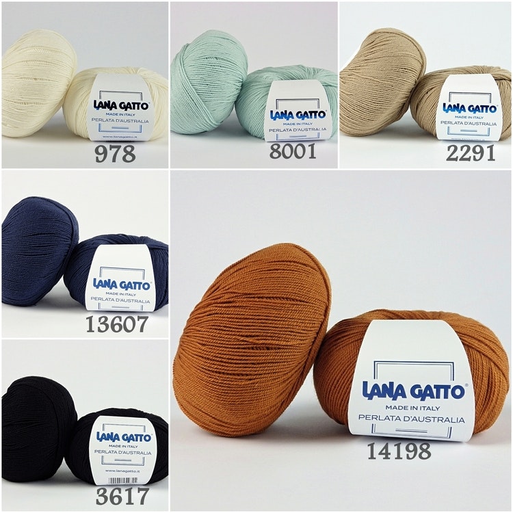 Perlata d'Australia Lana Gatto Merino