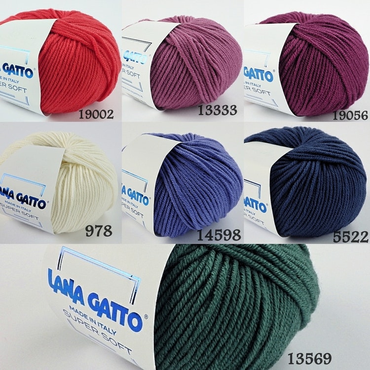 Super Soft Lana Gatto merinoull extra fine garn