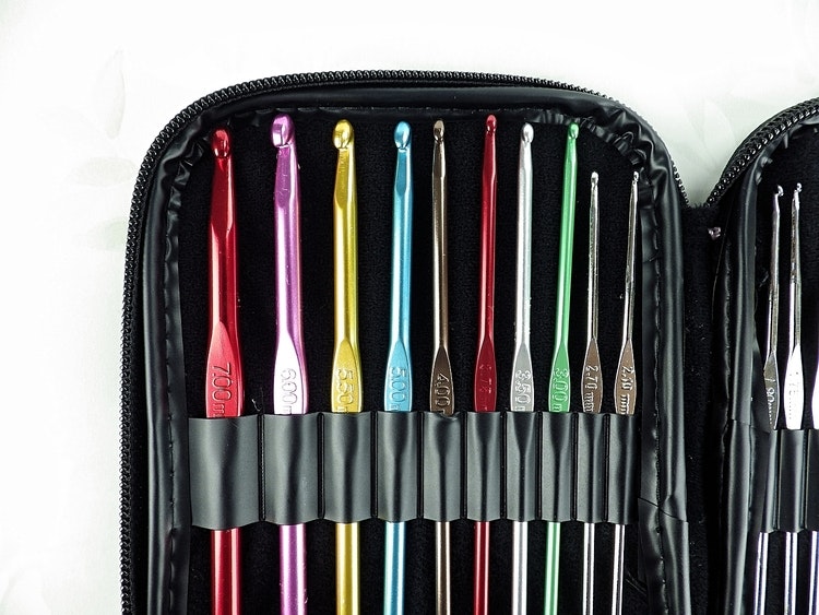 Virknålar 24st Set SKC 0,90-7,00 mm Etui