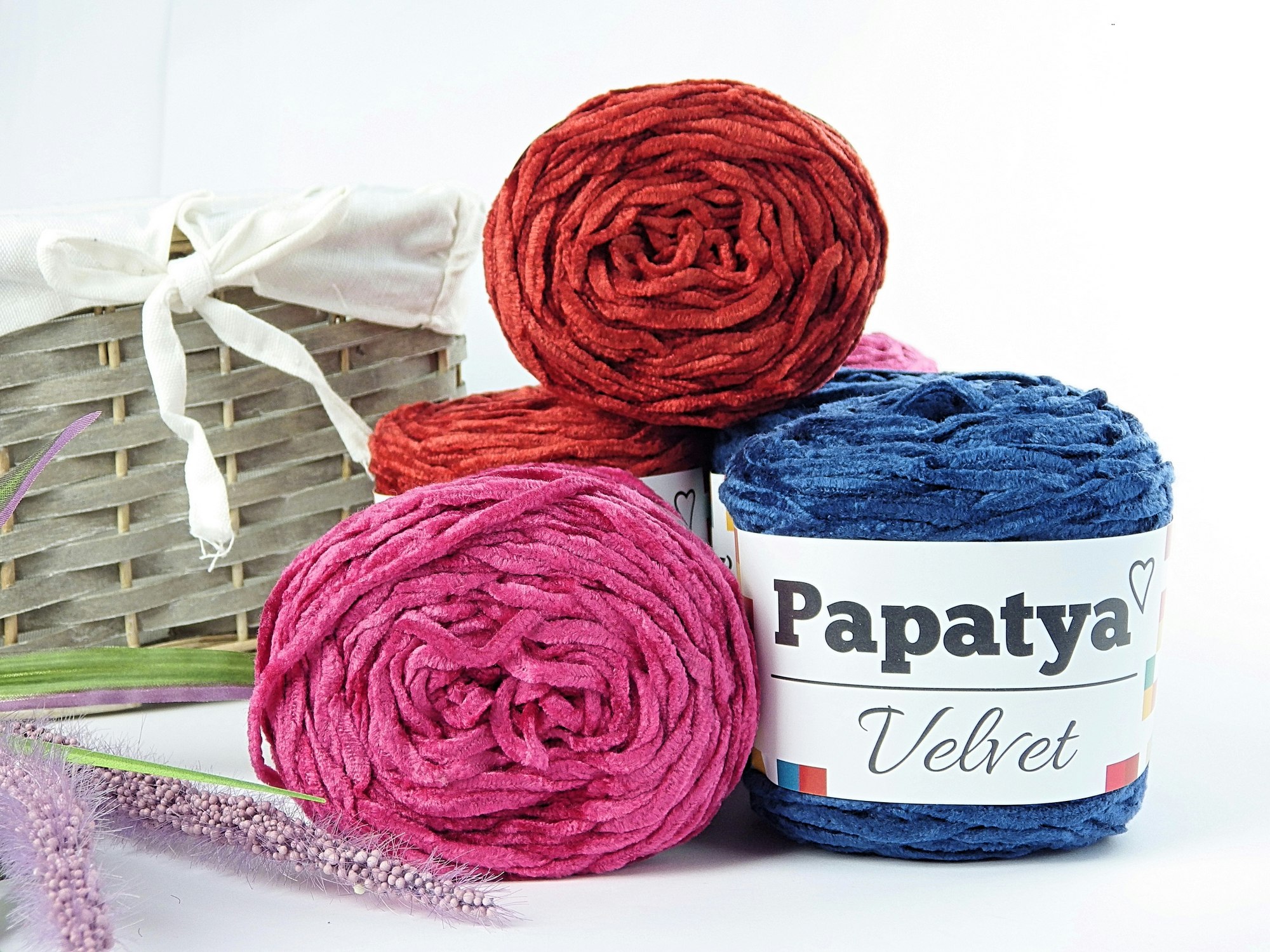 Velvet Papatya 100g tjockt garn