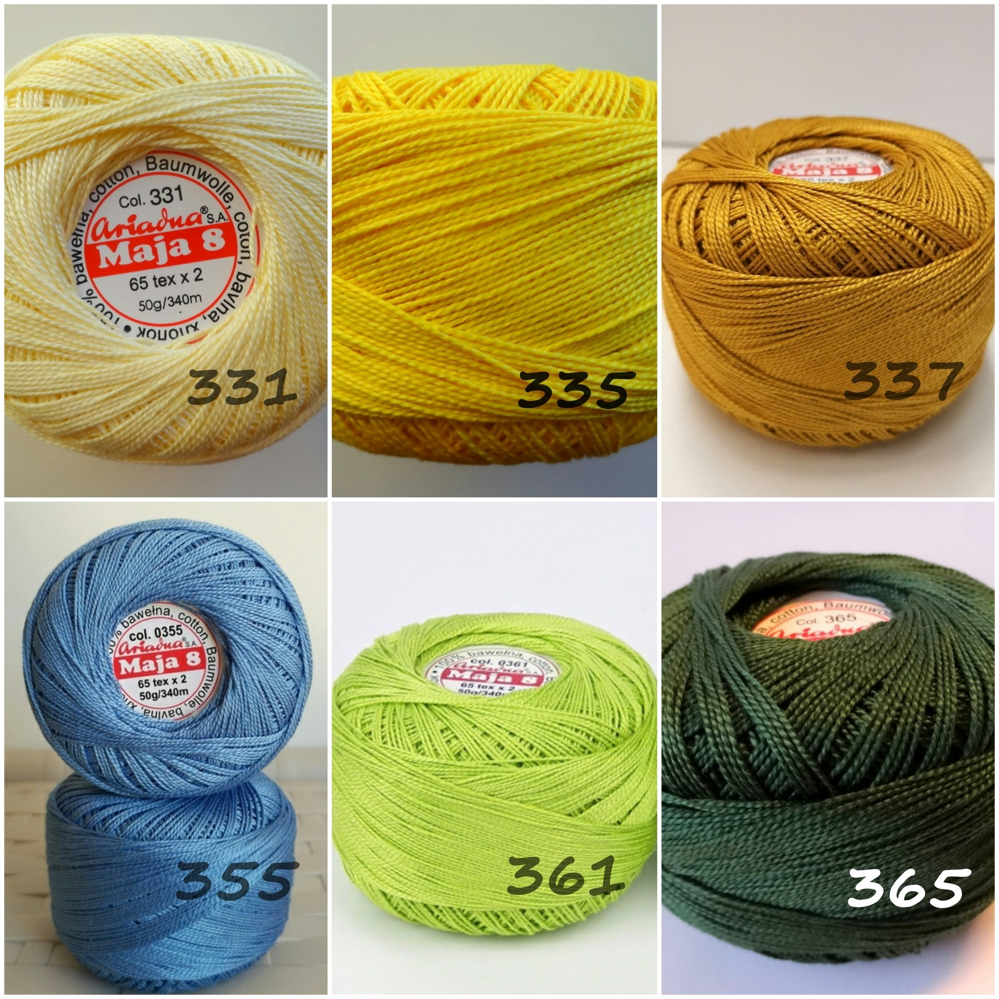 Maja 8 Ariadna Bomull 50g/340m virkgarn