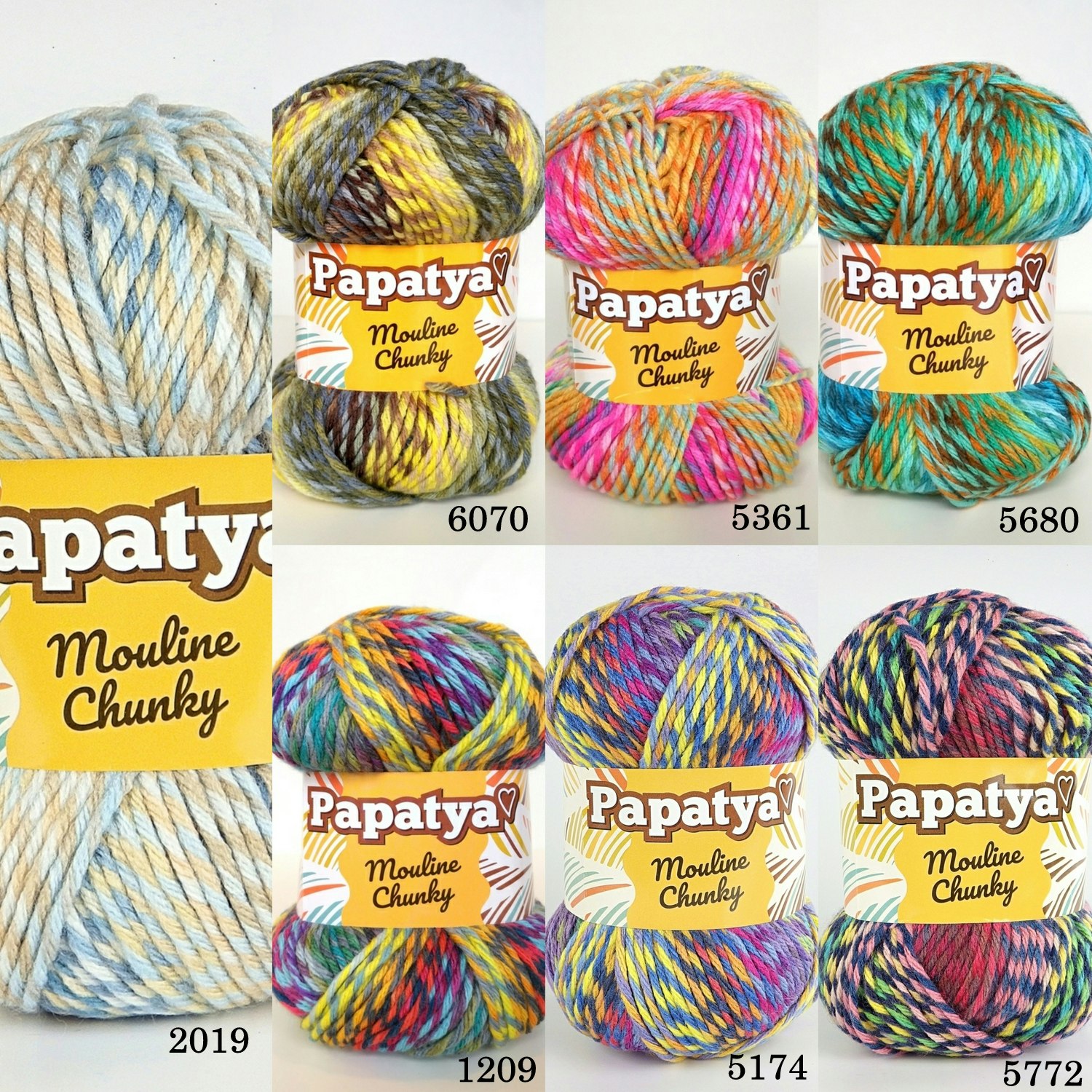 Papatya Mouline Chunky Kamgarn 100g