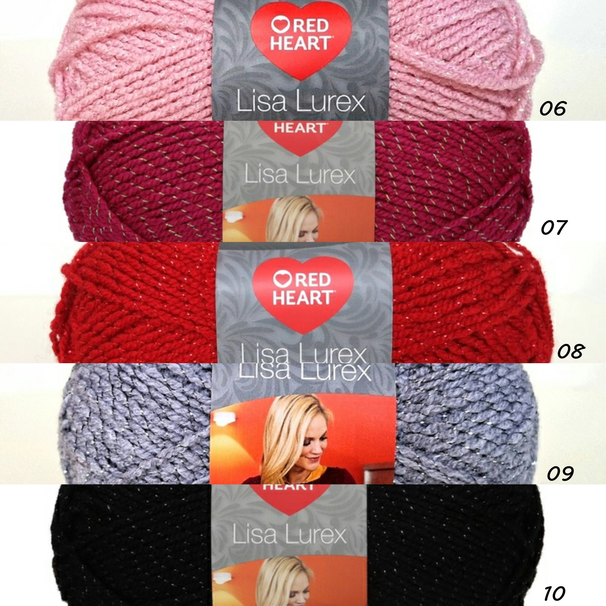 Lisa Lurex Red Heart