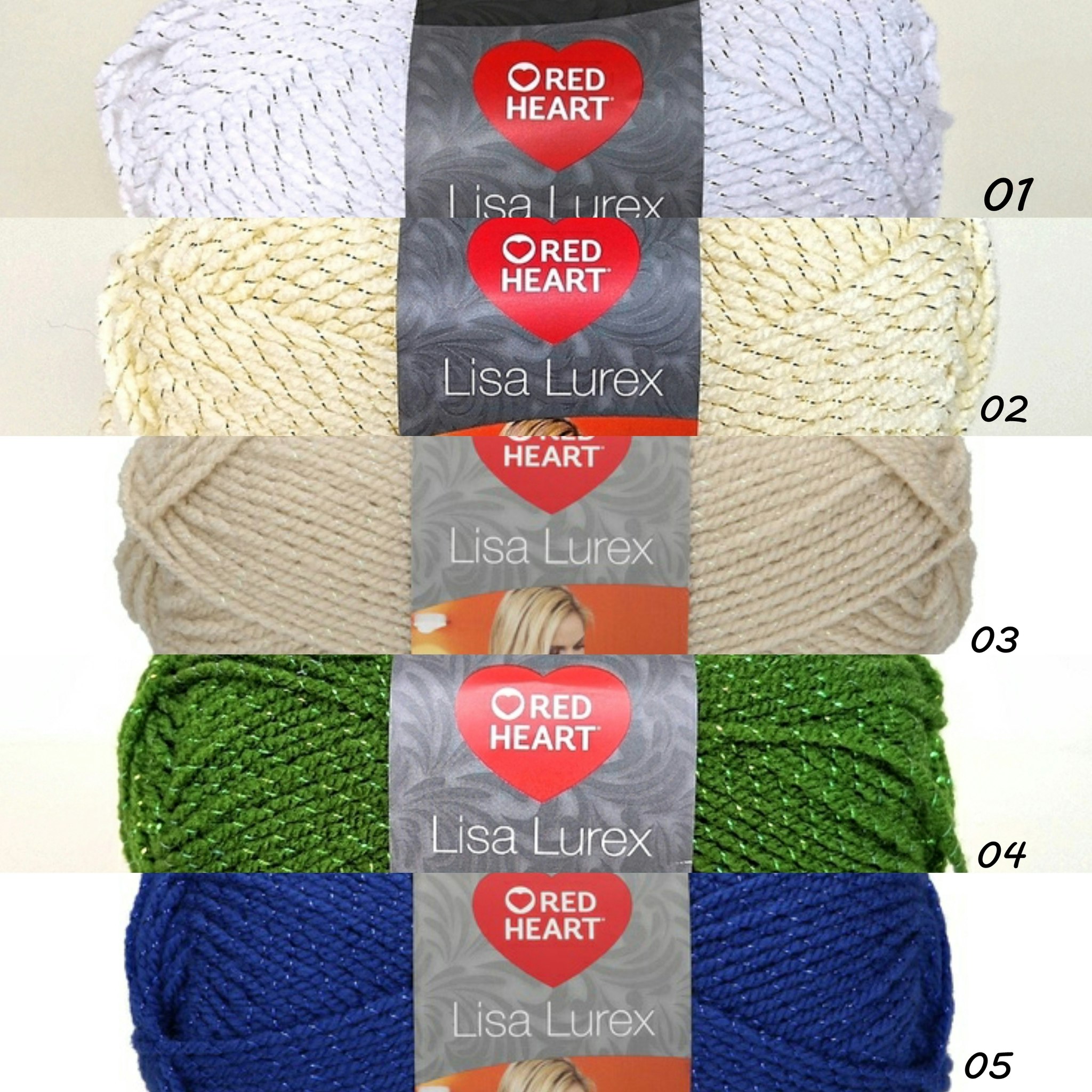 Lisa Lurex Red Heart