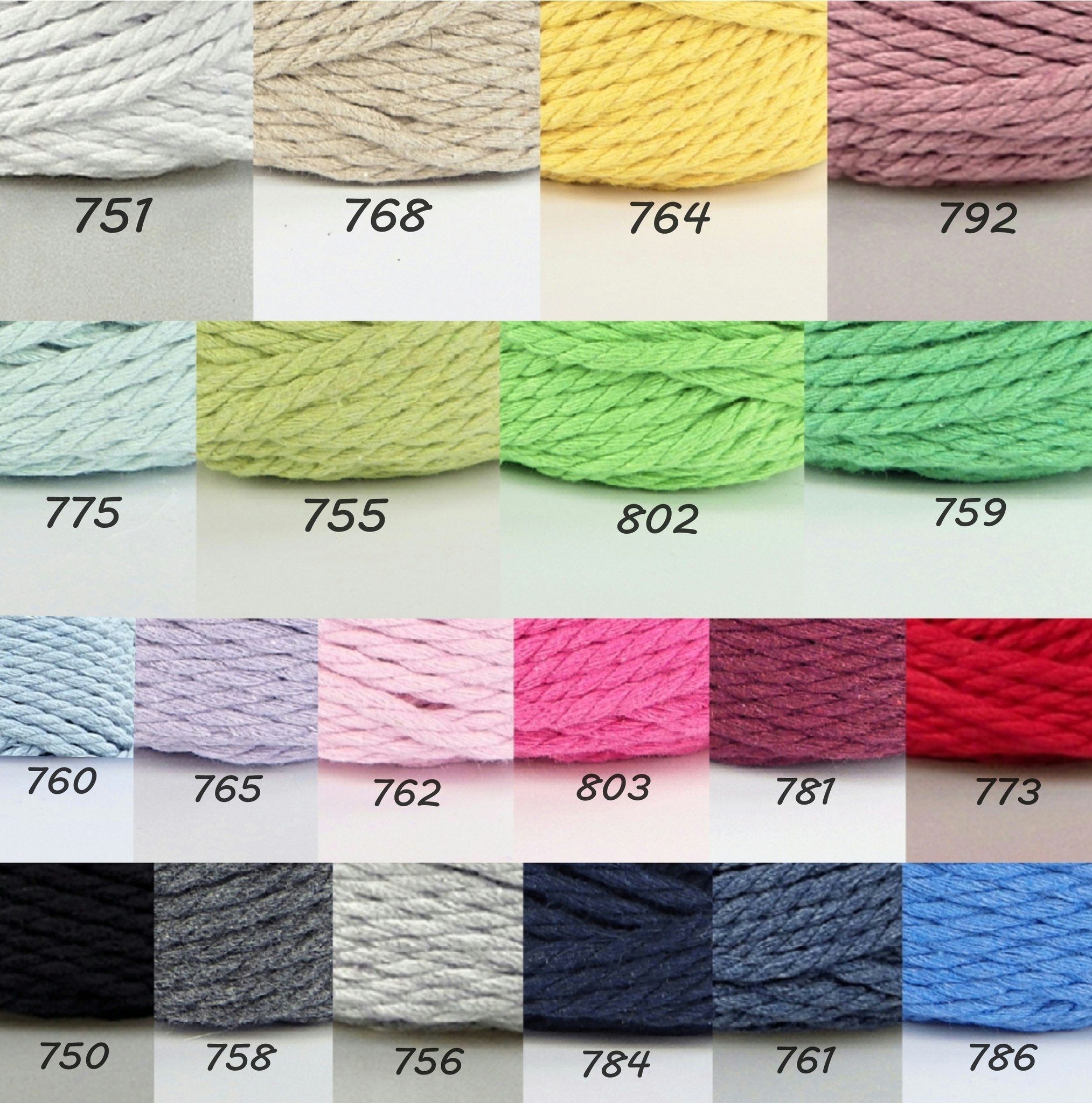 Macrame Rope 3 mm YarnArt 250g