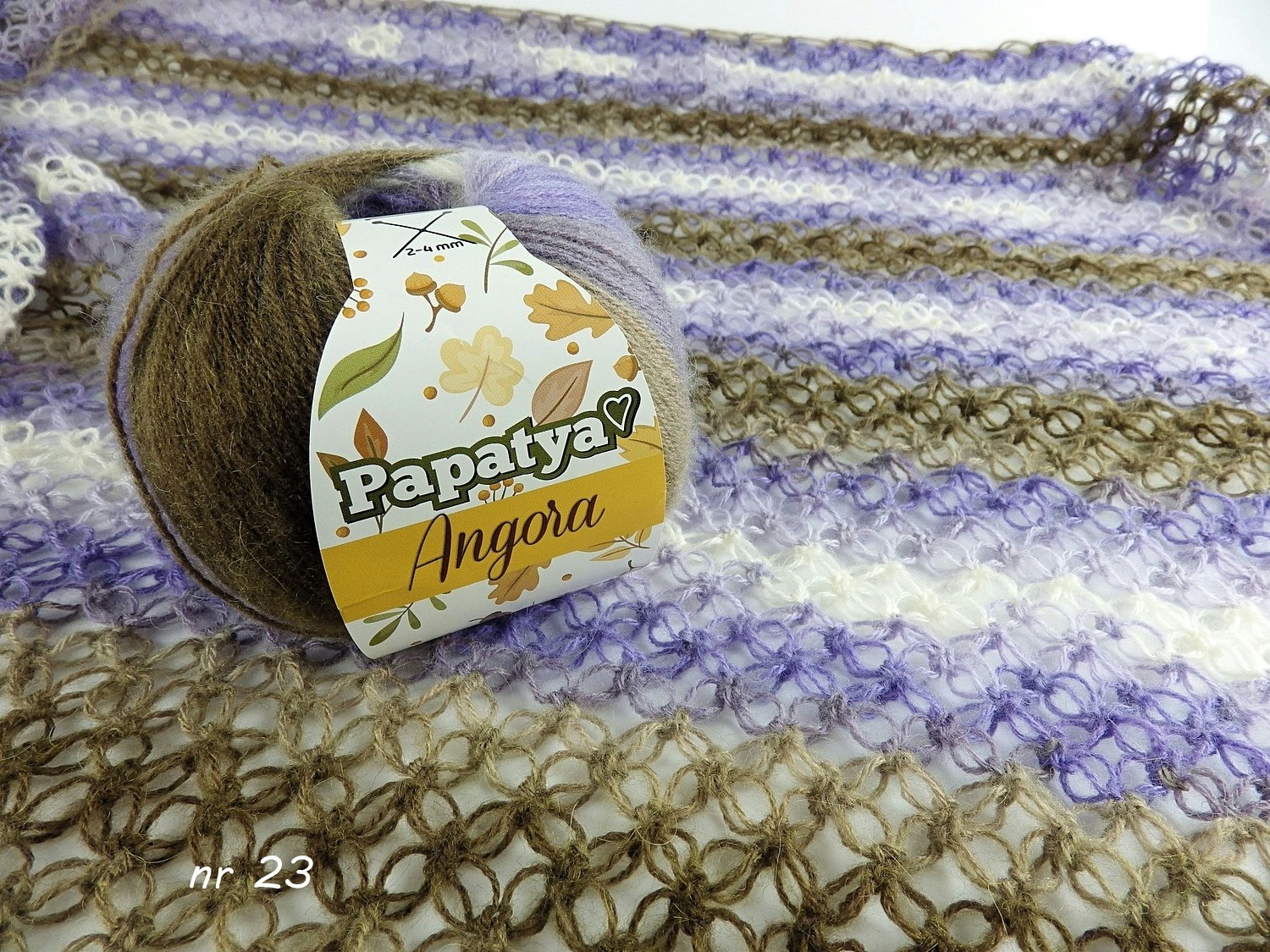 Papatya Angora Batik Kamgarn