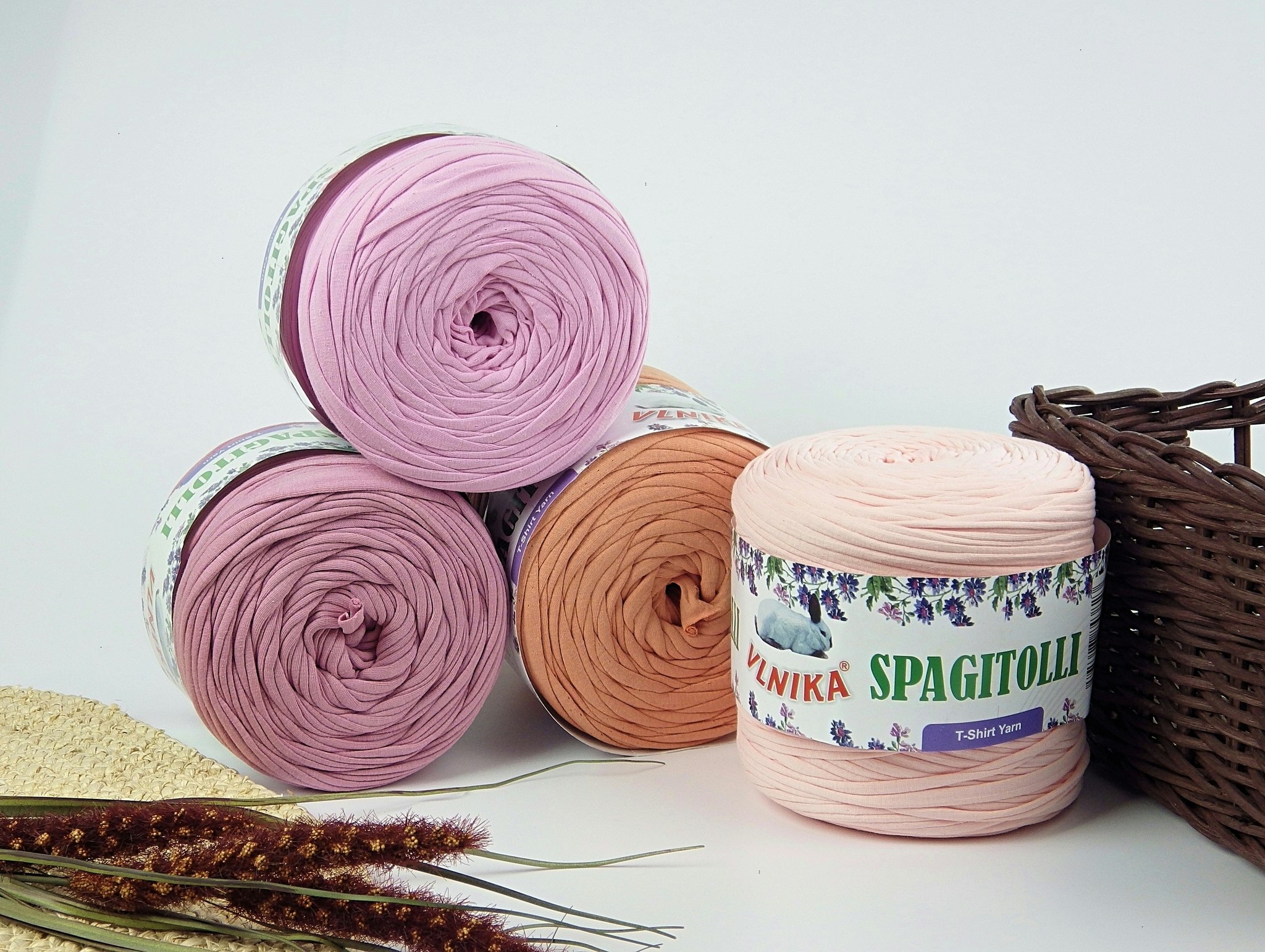 Spagitolli T-Shirt Yarn spagetti garn bomull