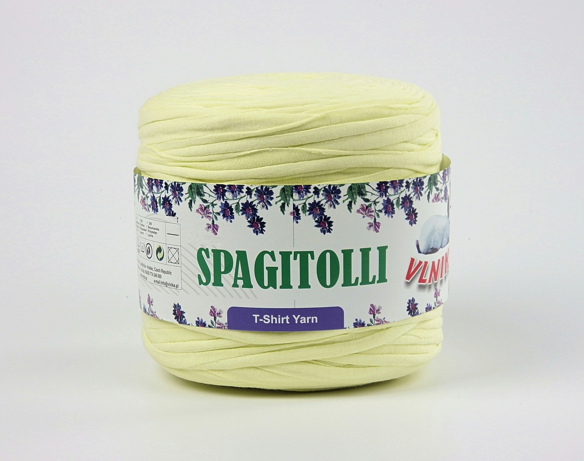 Spagitolli T-Shirt Yarn spagetti garn bomull