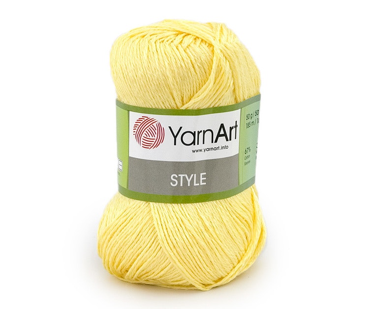 Style YarnArt bomull/viskos garn med lyster 50g