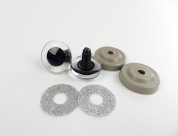 Säkerhetsögon 1 par 25 mm glitter