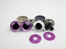 Säkerhetsögon 4-pack 20 mm glitter