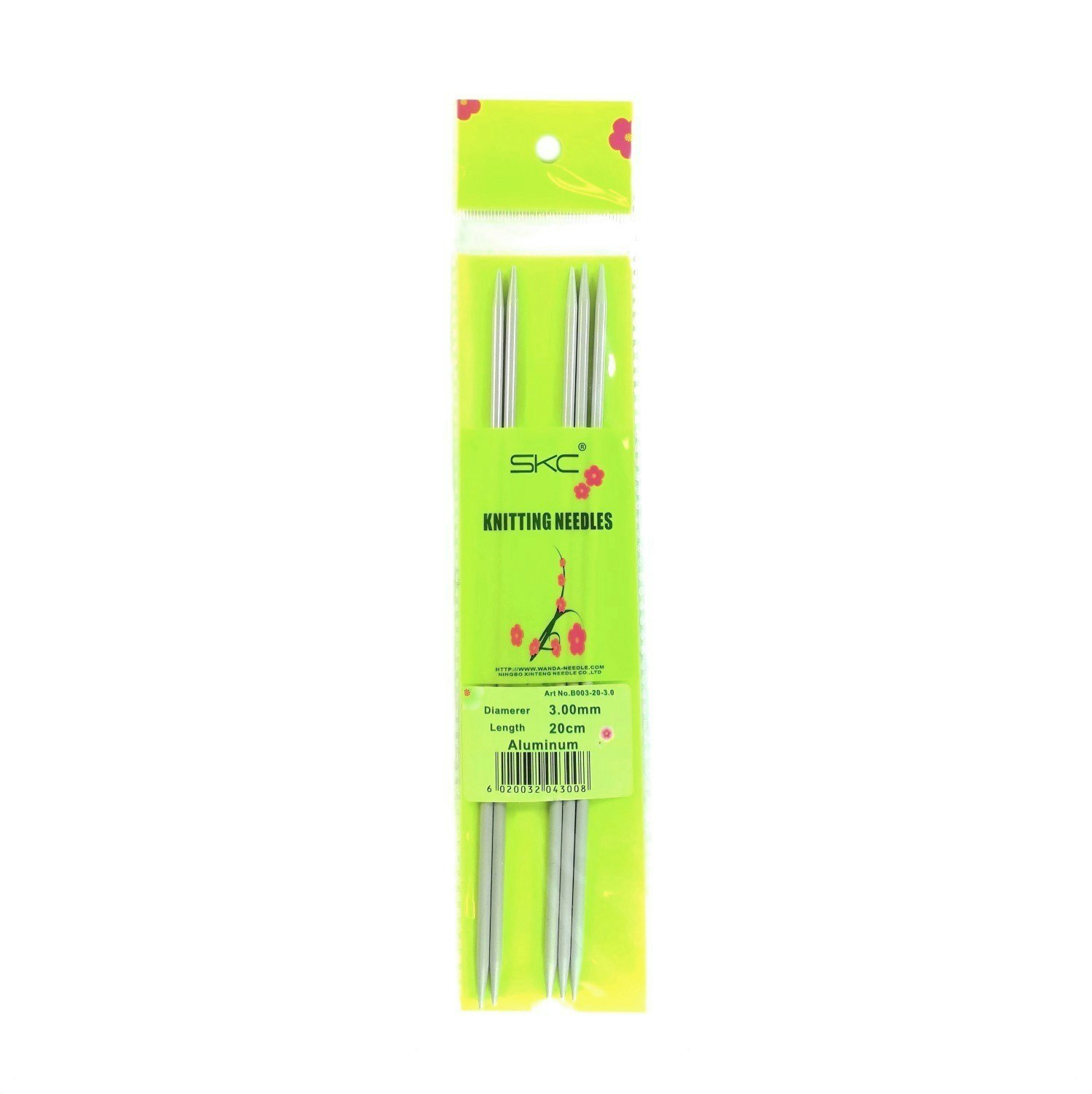 Strumpstickor 20 cm längd Aluminium SKC