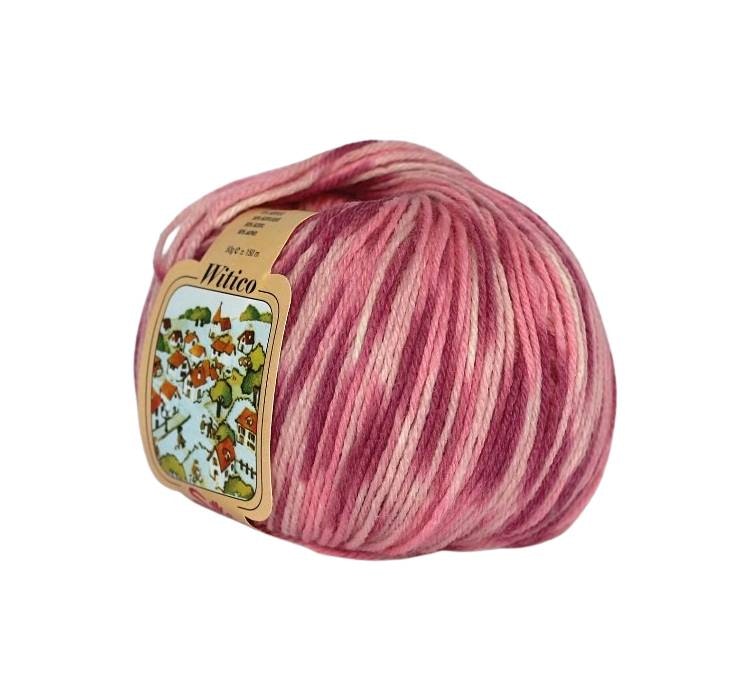 Witico ull/akryl garn melerad Silke 50g