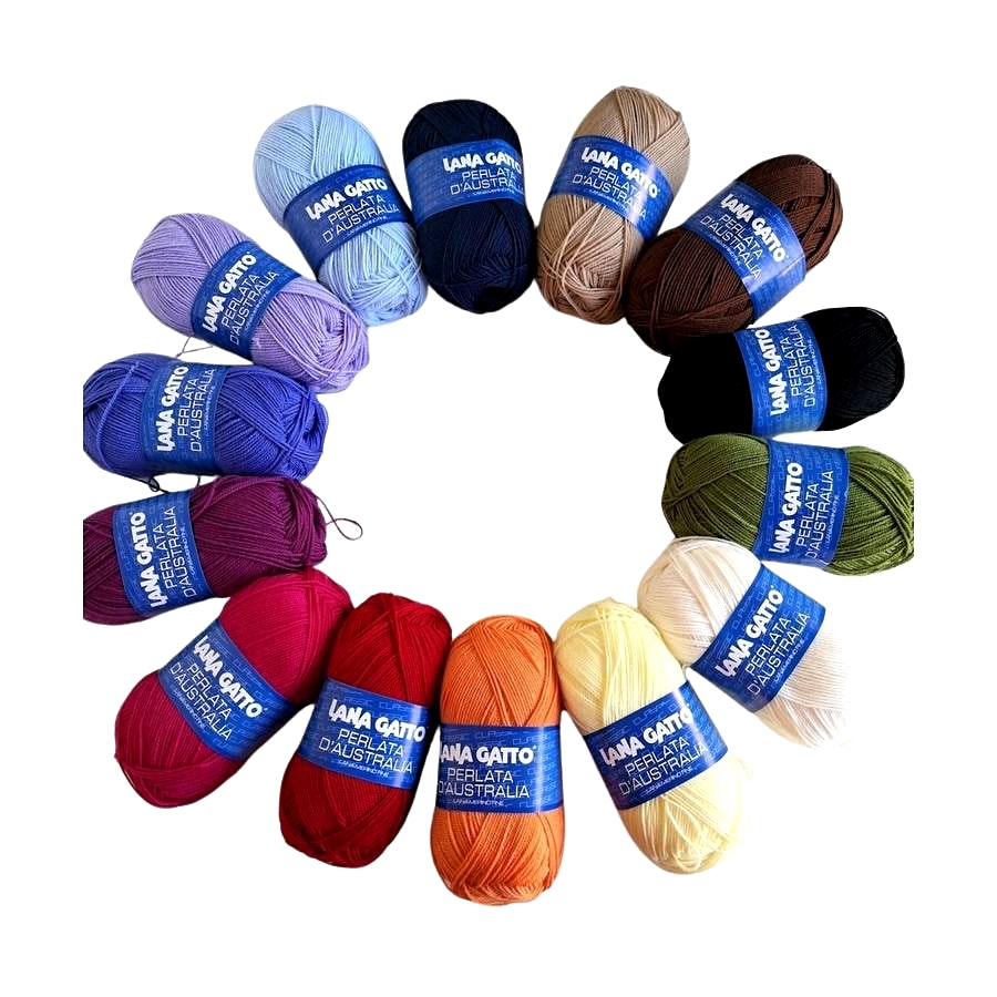 Perlata d'Australia Lana Gatto Merino