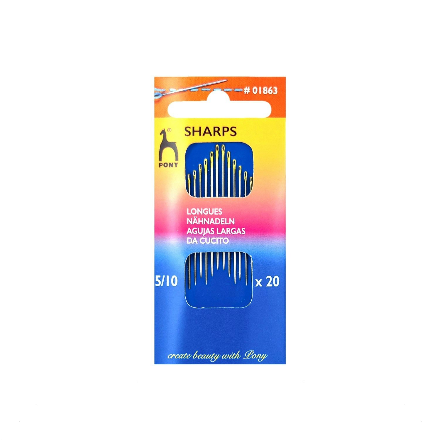 Synålar 16-20st Pony Sharps