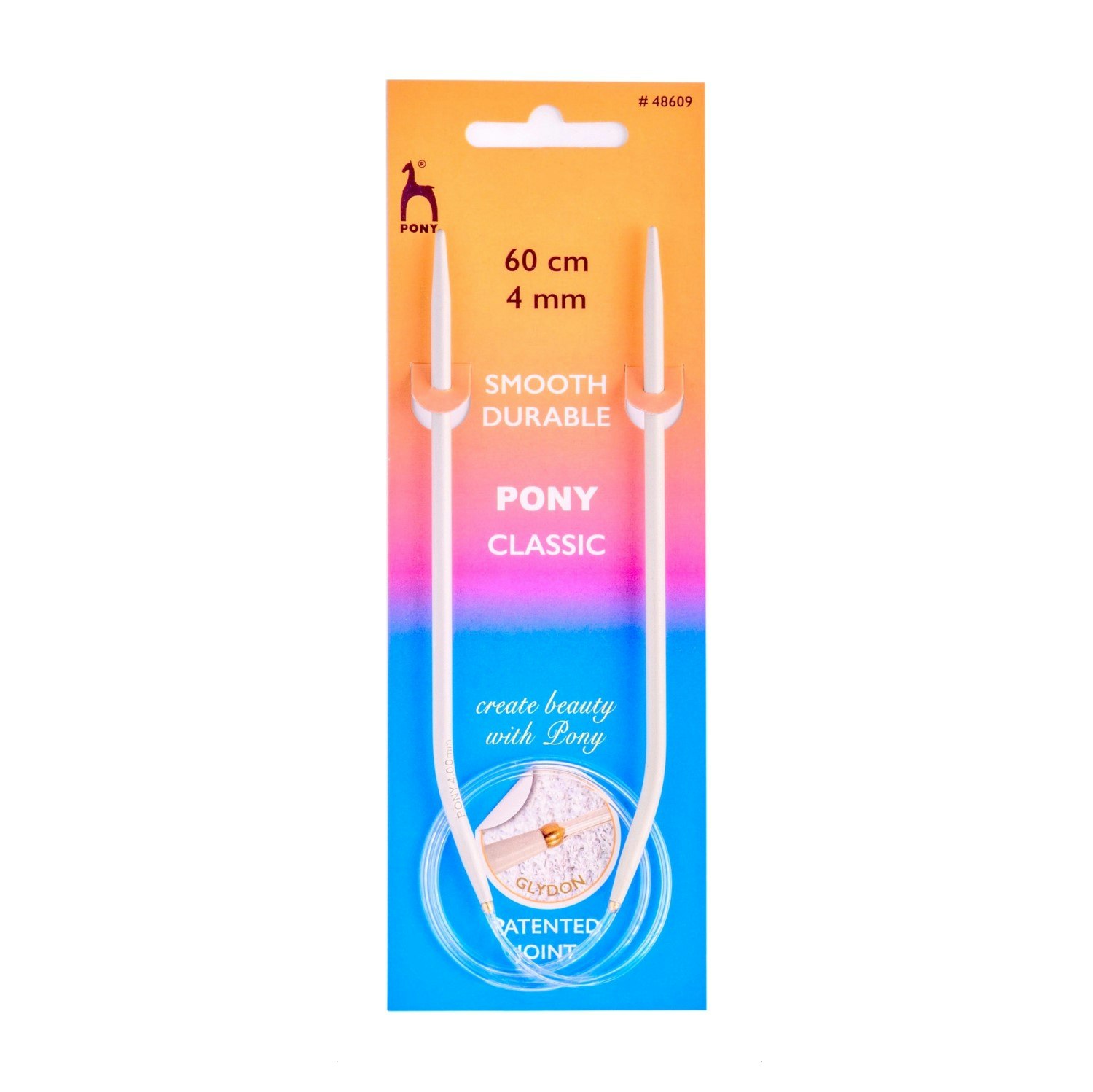 Rundstickor 60 cm Aluminium Pony