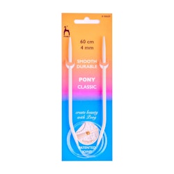 Rundstickor 60 cm Aluminium Pony