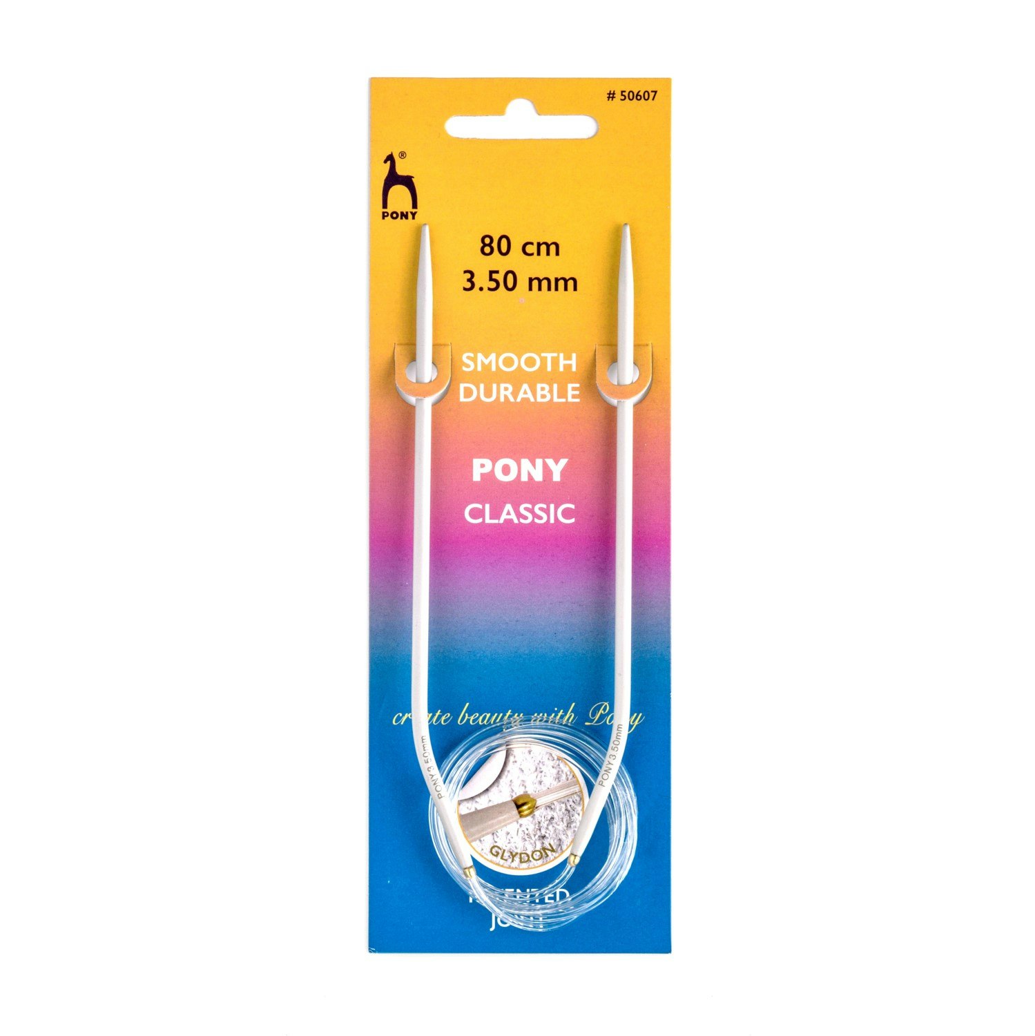 Rundstickor 80 cm Aluminium Pony