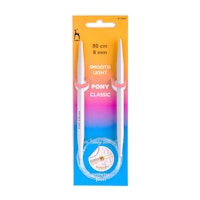Rundstickor 80 cm Plast Pony 8,00-10,00mm