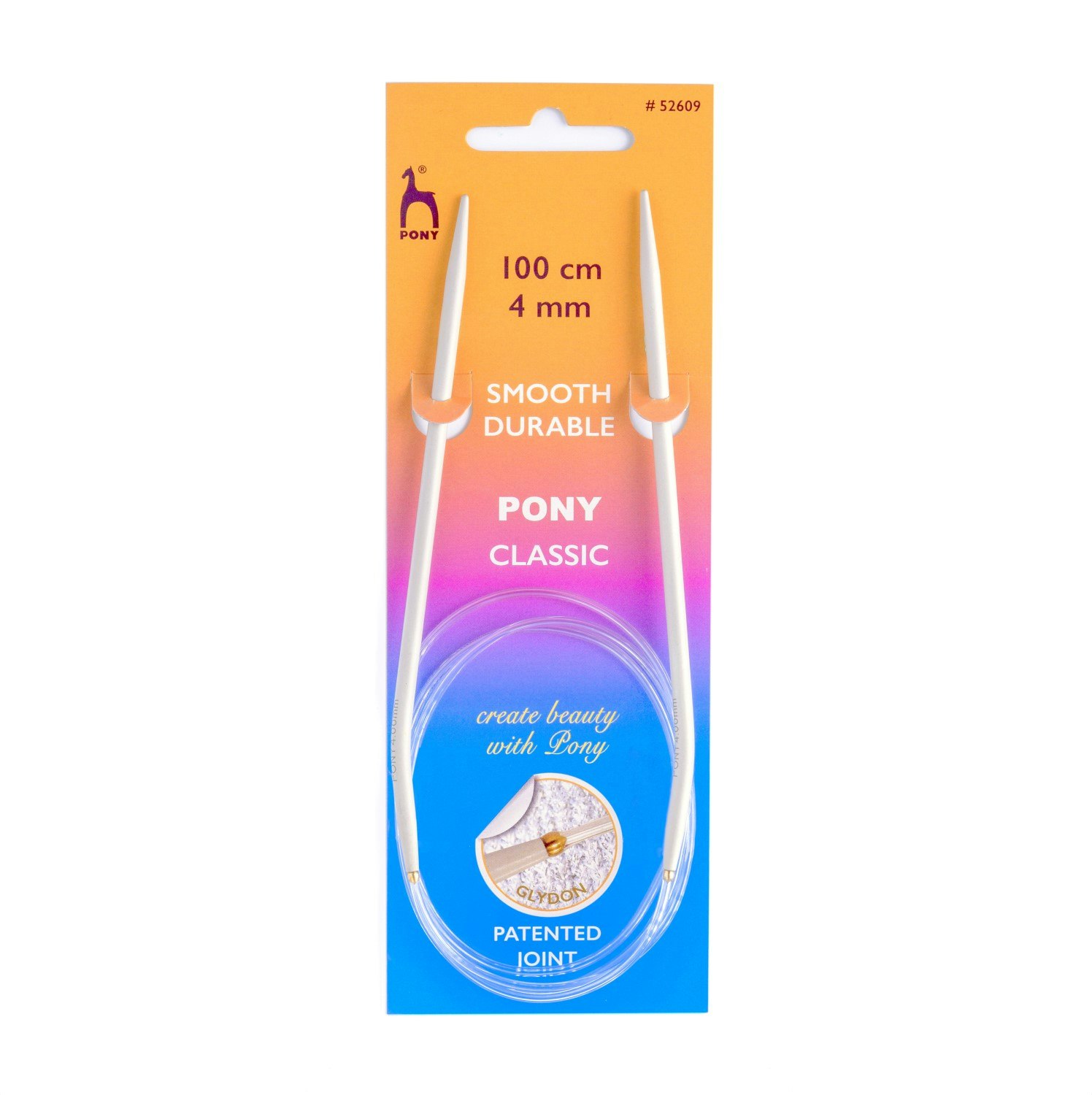Rundstickor 100 cm Aluminium Pony